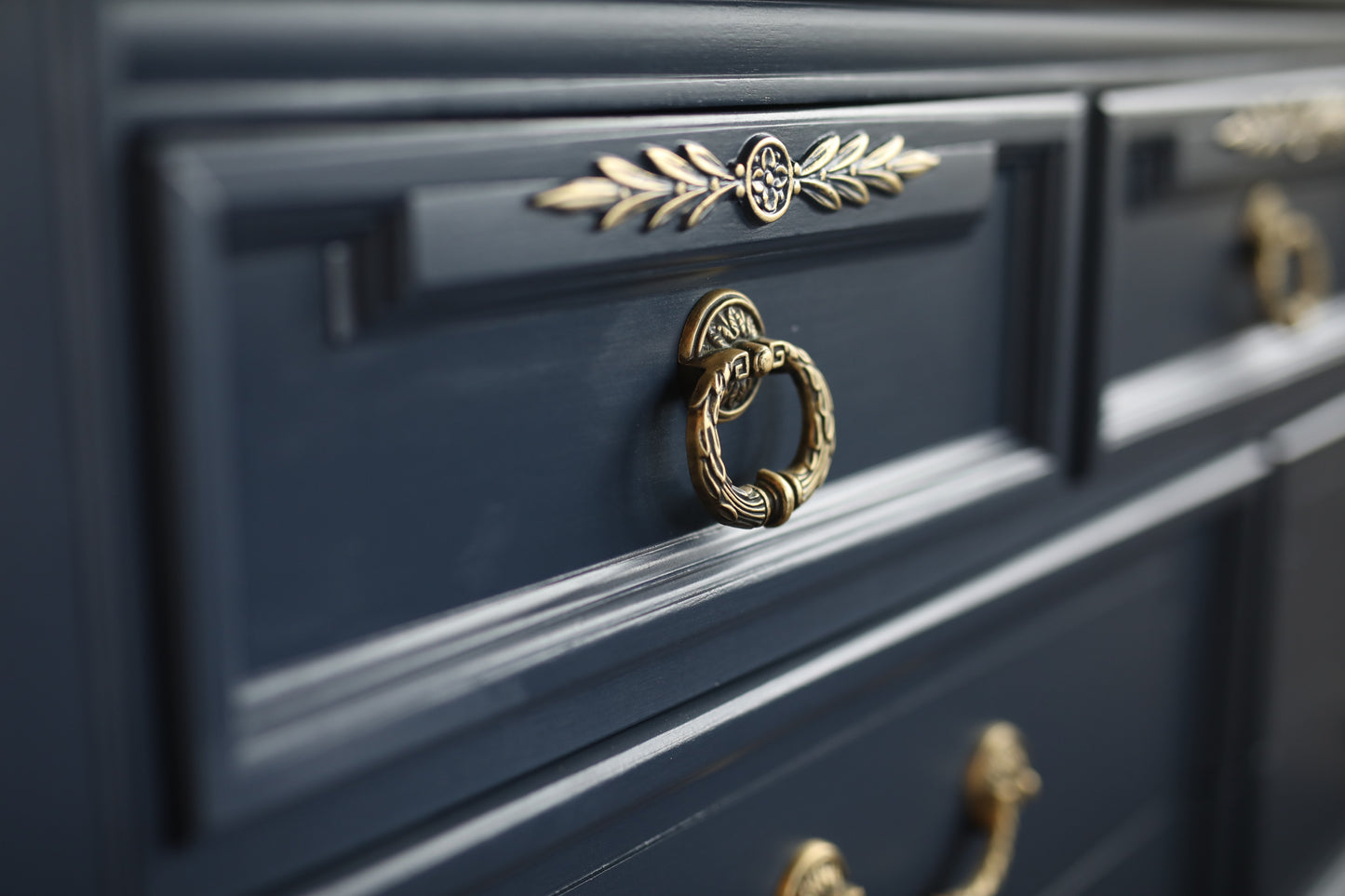 Dark Navy Sideboard