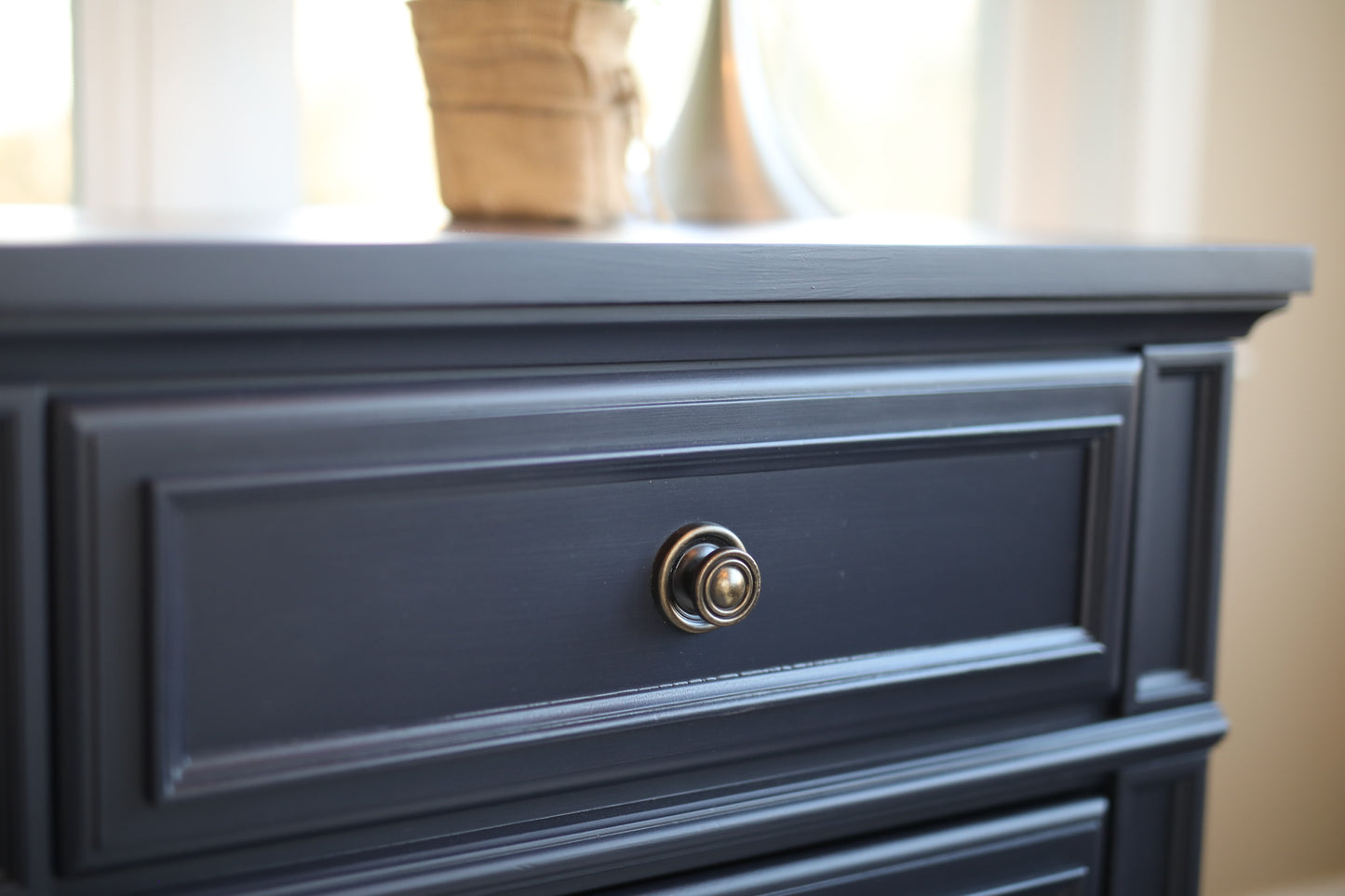 Dark navy nightstand