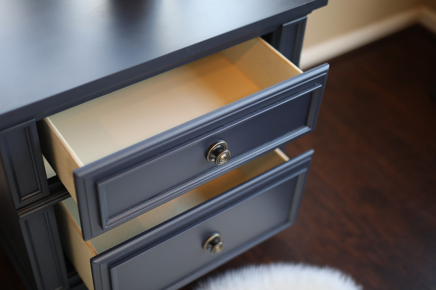 Dark navy nightstand