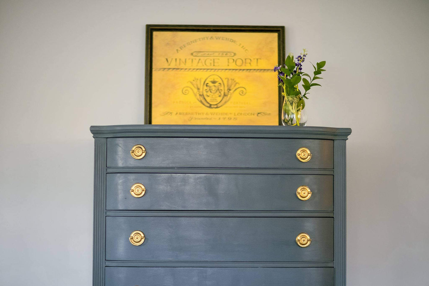 Blue Mahogany Dresser